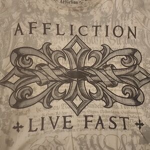 Affliction Men's tshirt 3x